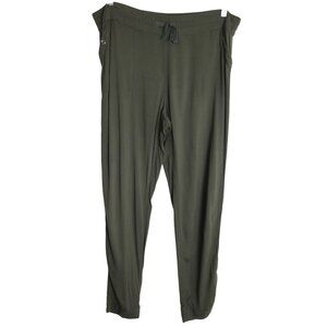 Aritzia Tna Ion Jogger Olive Green Drawstring Pants Cuffed Ankle Size XS